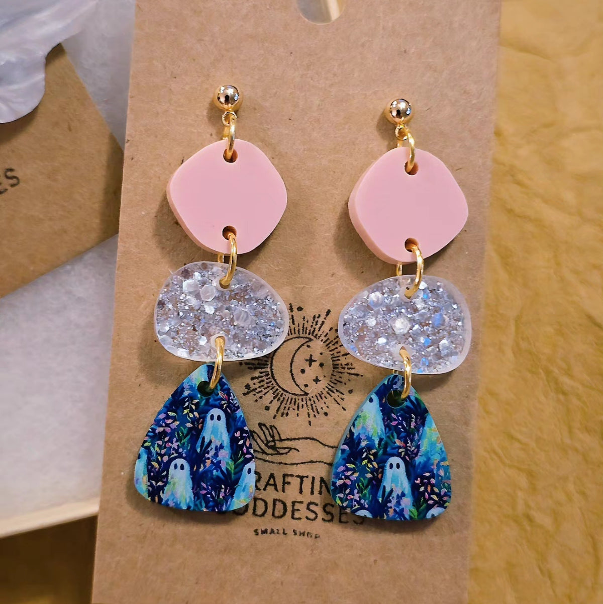 *Acrylic Earrings - *Fall 'Autumn Trio' - Hypoallergenic Posts