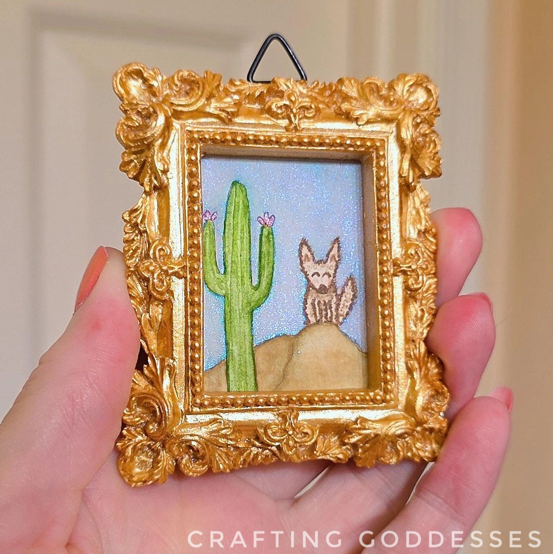 *ONE-OF-A-KIND Original Mini Watercolor Artwork - Desert Life