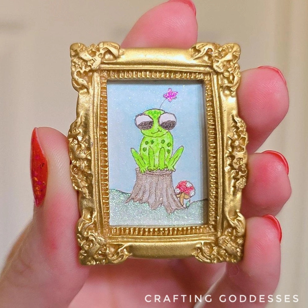 *ONE-OF-A-KIND Original Mini Watercolor Artwork - Magnet - Lily