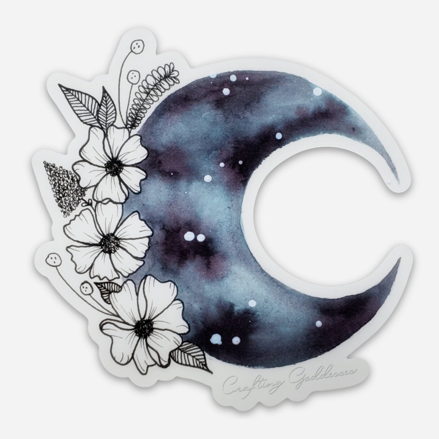 Sticker - Floral Moon