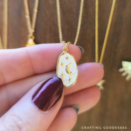 Gold Collection - 14K Gold Plated Moonlight Necklace