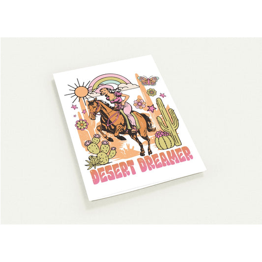 Greeting Card - Cowgirl Desert Dreamer - Blank Inside