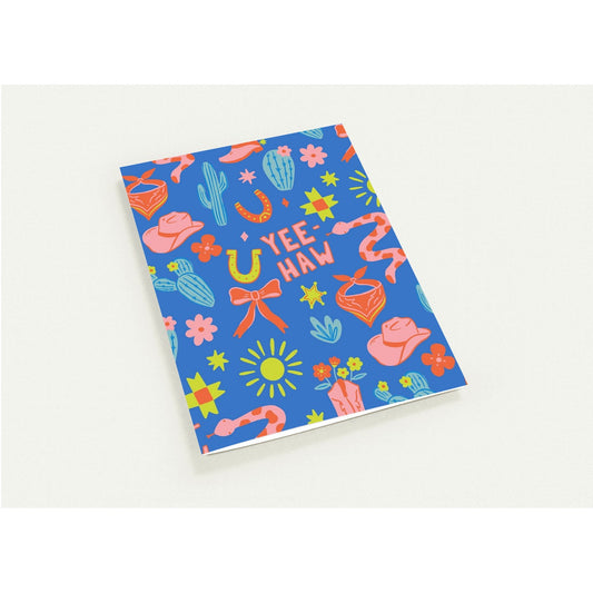 Greeting Card - Cowgirl Yeehaw- Blank Inside