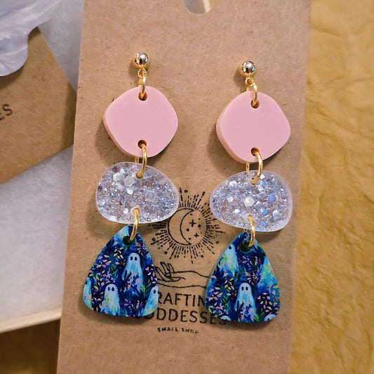 *Acrylic Earrings - *Fall 'Autumn Trio' - Hypoallergenic Posts
