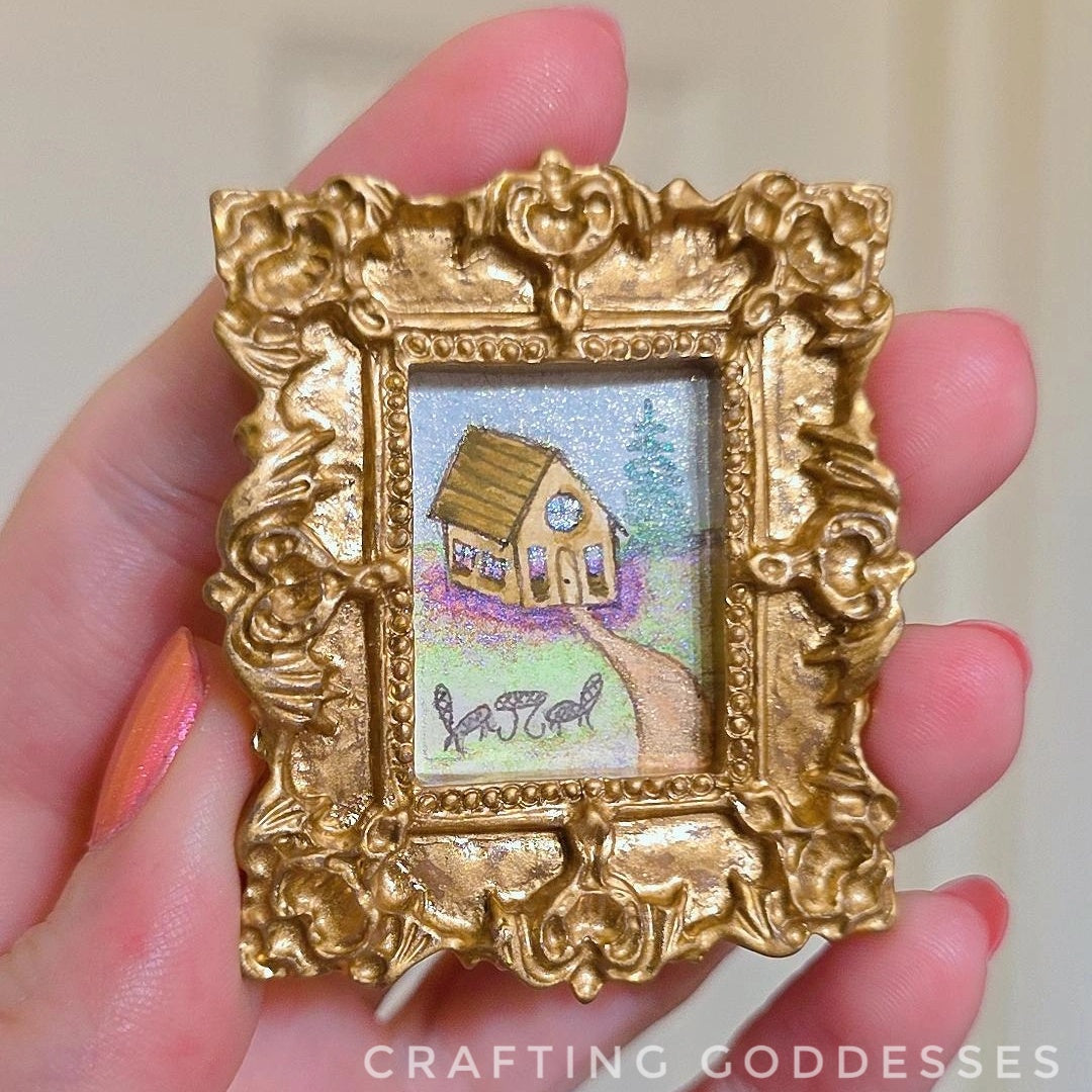 *ONE-OF-A-KIND Original Mini Watercolor Artwork - Magnet - Cabin Getaway
