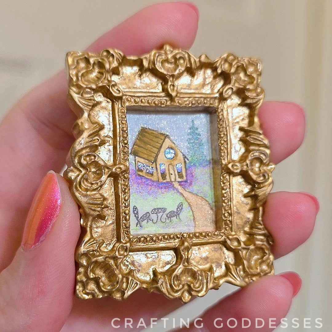 *ONE-OF-A-KIND Original Mini Watercolor Artwork - Magnet - Cabin Getaway