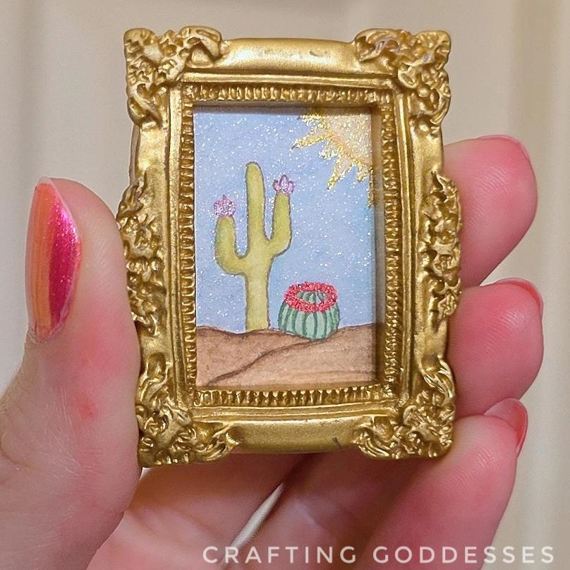 *ONE-OF-A-KIND Original Mini Watercolor Artwork - Magnet - Desert Days