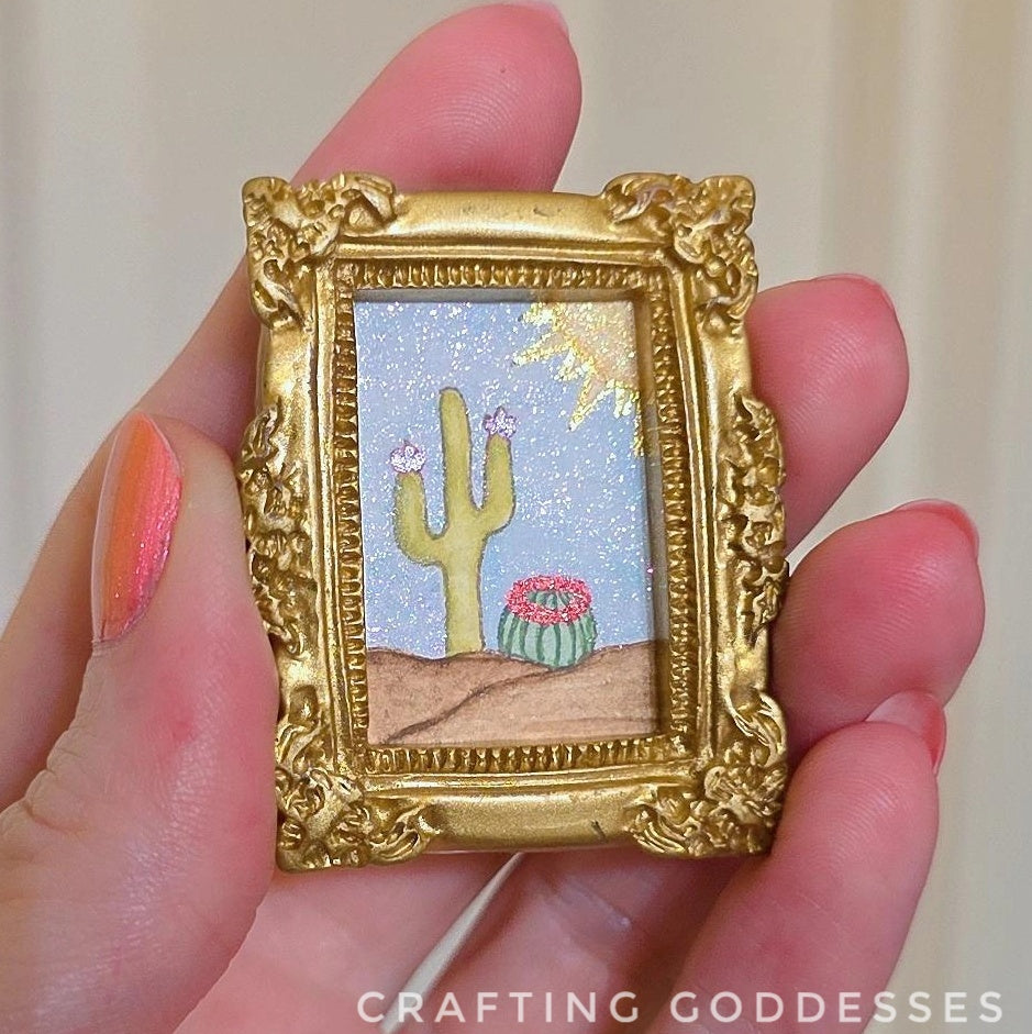 *ONE-OF-A-KIND Original Mini Watercolor Artwork - Magnet - Desert Days