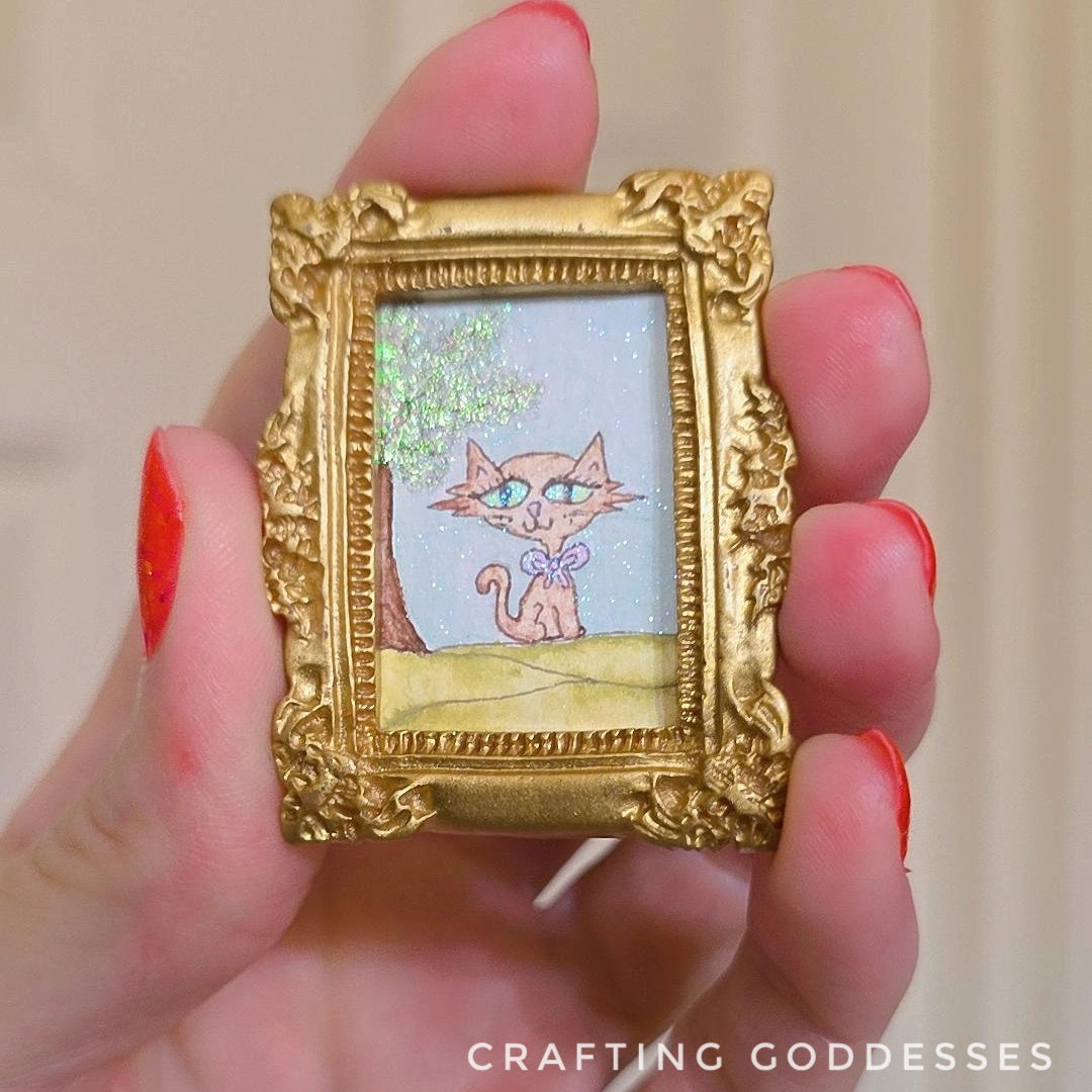 *ONE-OF-A-KIND Original Mini Watercolor Artwork - Magnet - Miss Priss