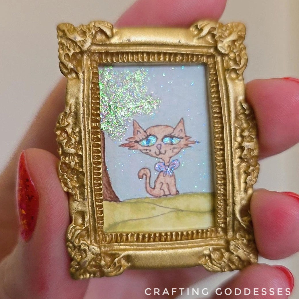 *ONE-OF-A-KIND Original Mini Watercolor Artwork - Magnet - Miss Priss