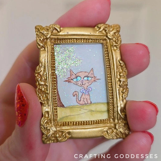 *ONE-OF-A-KIND Original Mini Watercolor Artwork - Magnet - Miss Priss