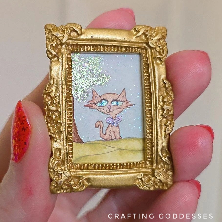 *ONE-OF-A-KIND Original Mini Watercolor Artwork - Magnet - Miss Priss