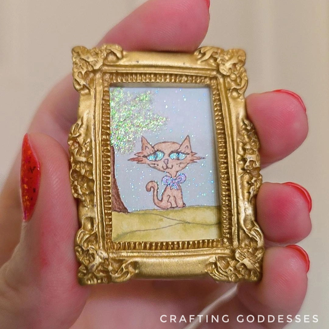 *ONE-OF-A-KIND Original Mini Watercolor Artwork - Magnet - Miss Priss