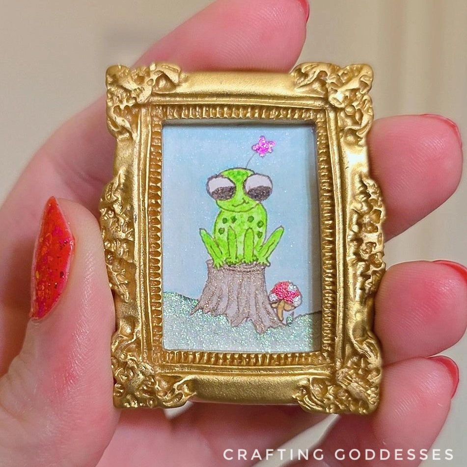 *ONE-OF-A-KIND Original Mini Watercolor Artwork - Magnet - Lily