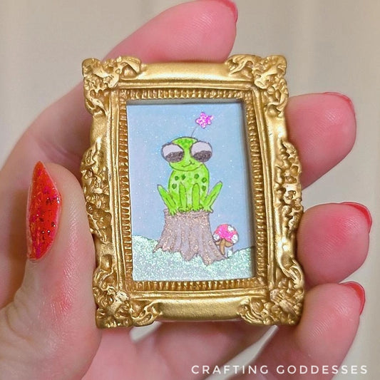 *ONE-OF-A-KIND Original Mini Watercolor Artwork - Magnet - Lily