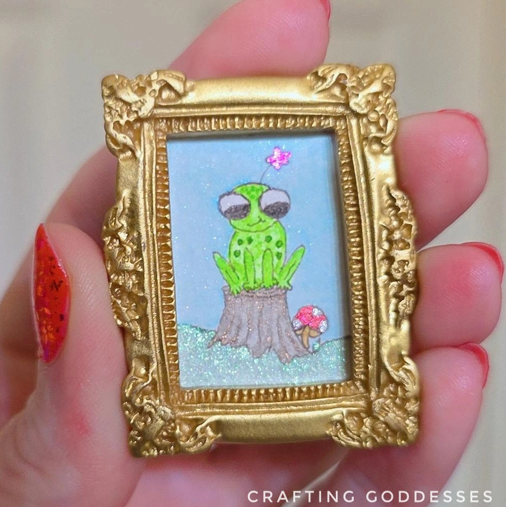 *ONE-OF-A-KIND Original Mini Watercolor Artwork - Magnet - Lily