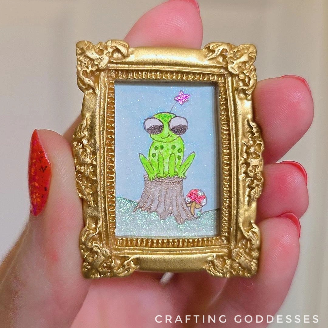 *ONE-OF-A-KIND Original Mini Watercolor Artwork - Magnet - Lily