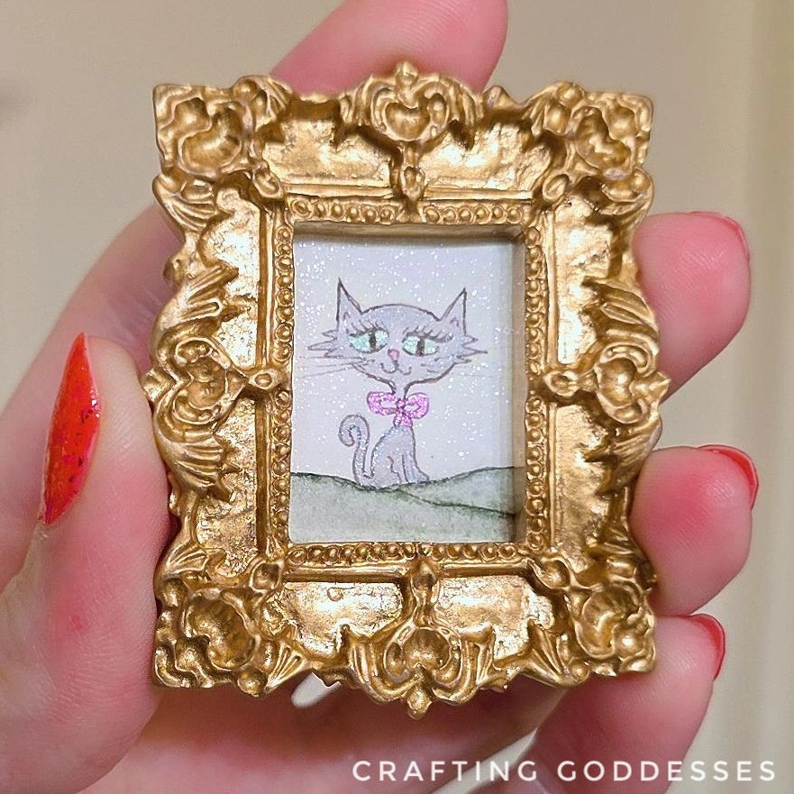 *ONE-OF-A-KIND Original Mini Watercolor Artwork - Magnet - Angel