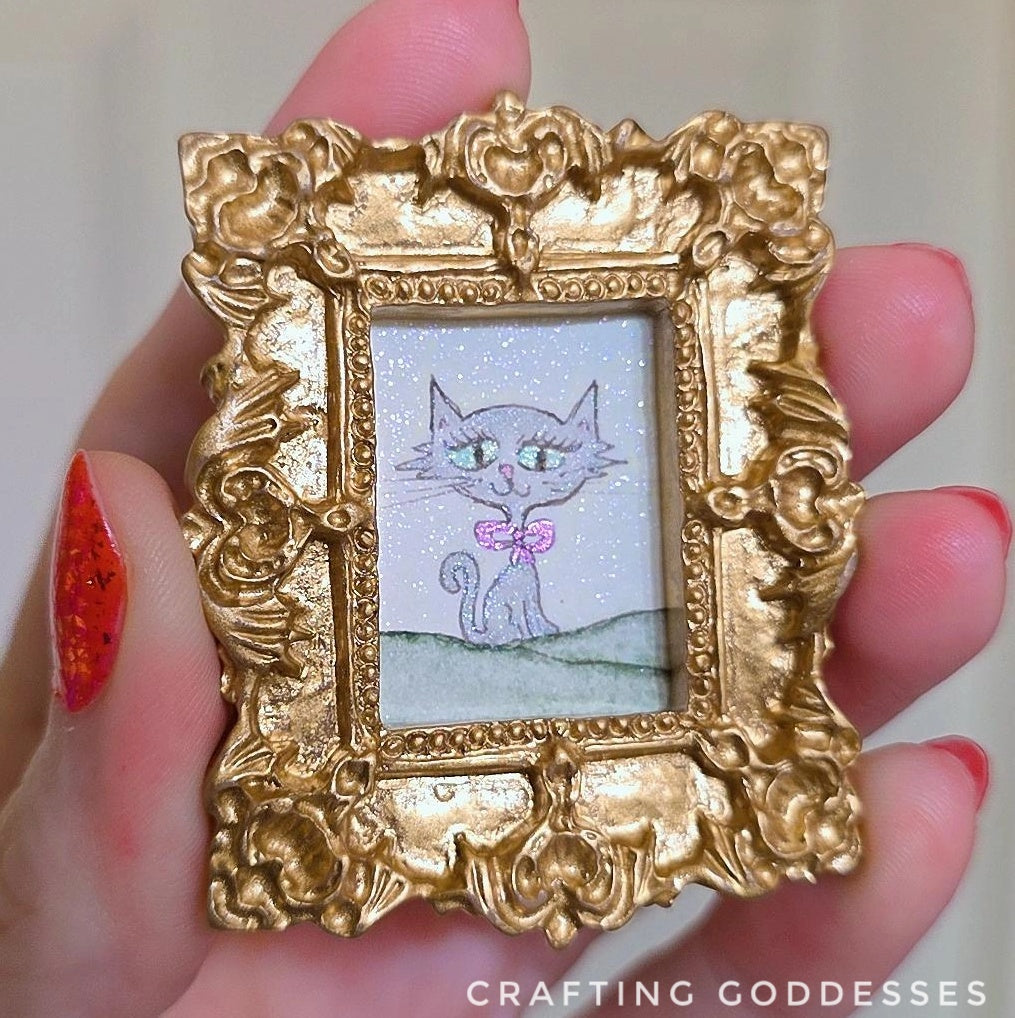 *ONE-OF-A-KIND Original Mini Watercolor Artwork - Magnet - Angel