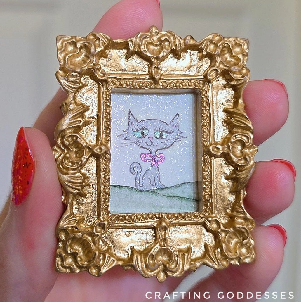 *ONE-OF-A-KIND Original Mini Watercolor Artwork - Magnet - Angel