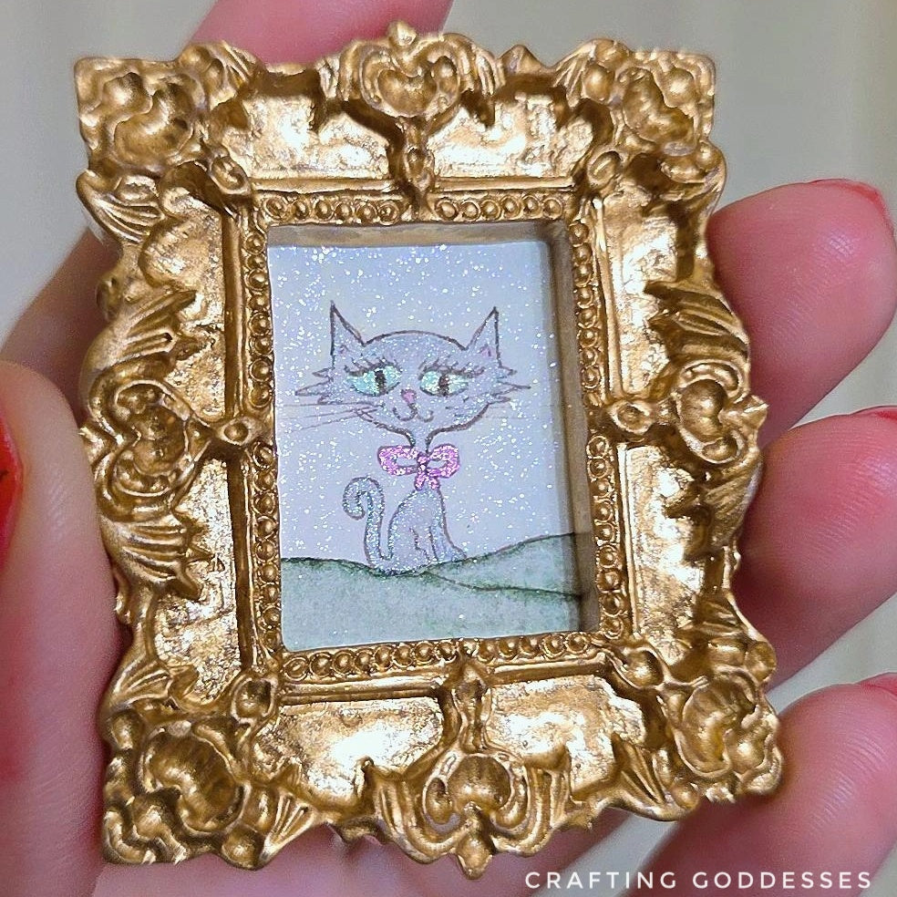 *ONE-OF-A-KIND Original Mini Watercolor Artwork - Magnet - Angel