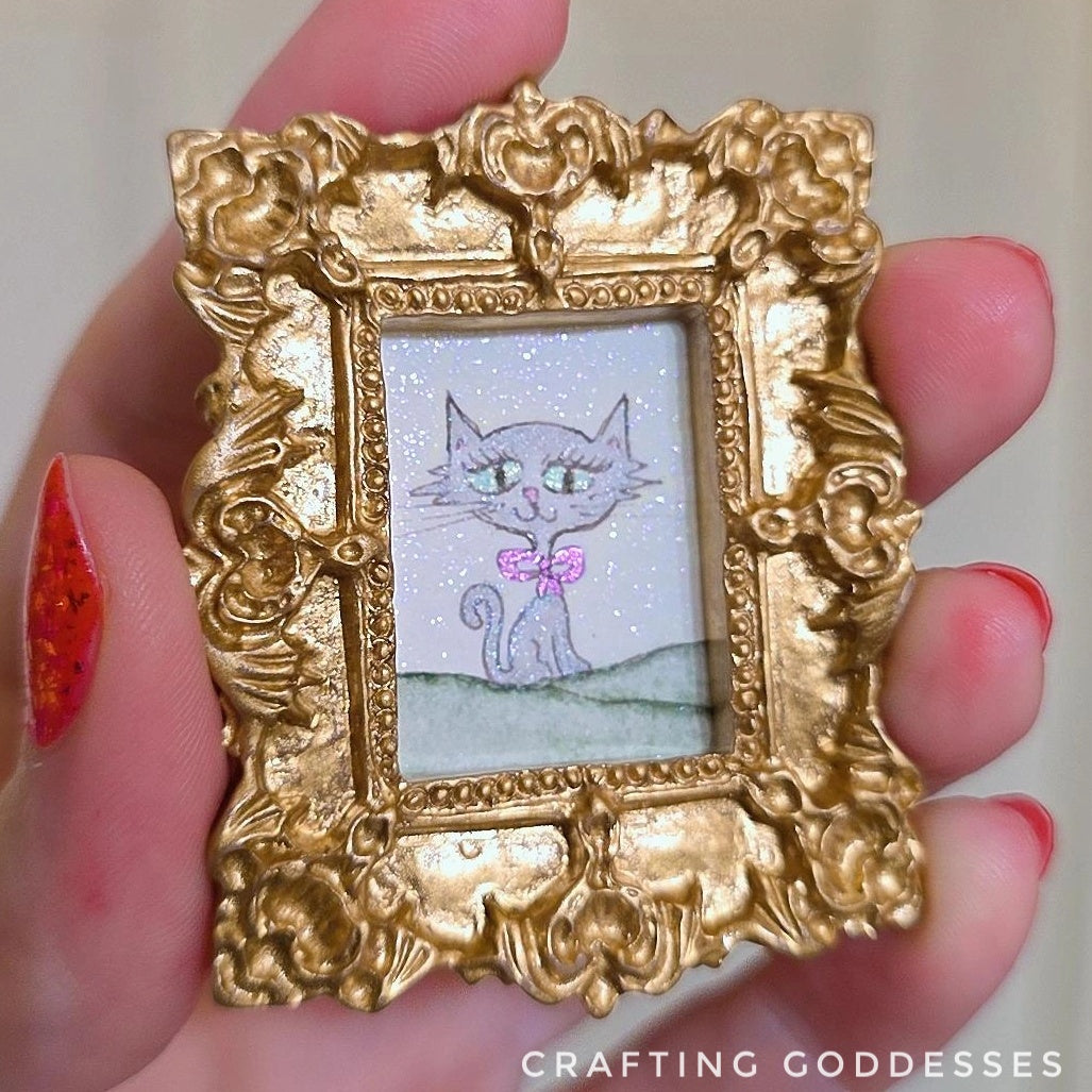*ONE-OF-A-KIND Original Mini Watercolor Artwork - Magnet - Angel