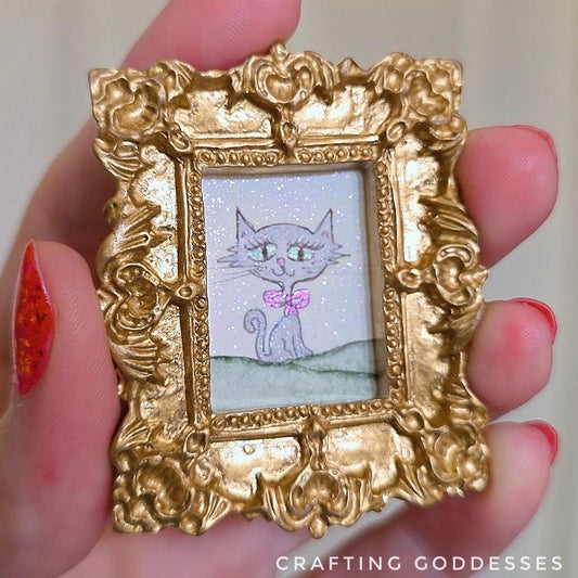 *ONE-OF-A-KIND Original Mini Watercolor Artwork - Magnet - Angel