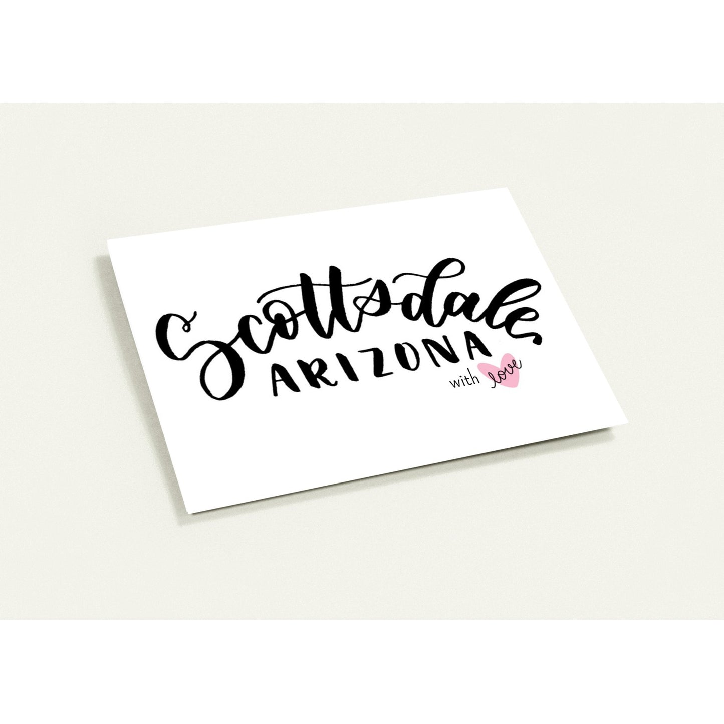 Greeting Card Exclusive - Arizona Scottsdale with Love - Blank Inside