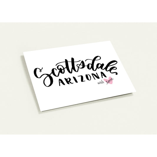 Greeting Card Exclusive - Arizona Scottsdale with Love - Blank Inside