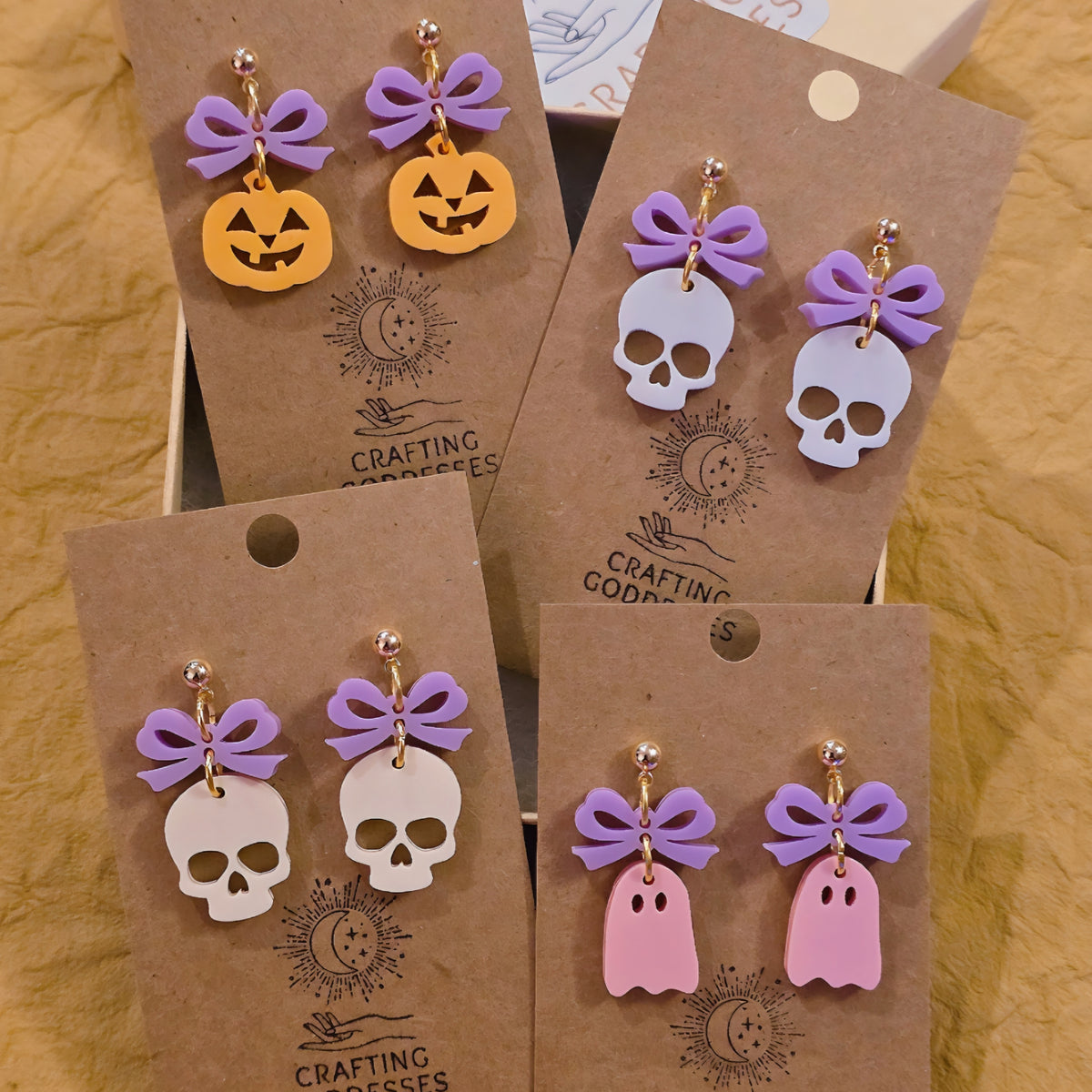*Acrylic Earrings - *Fall/Halloween 'Autumn Cuties Collection' - Hypoallergenic Posts
