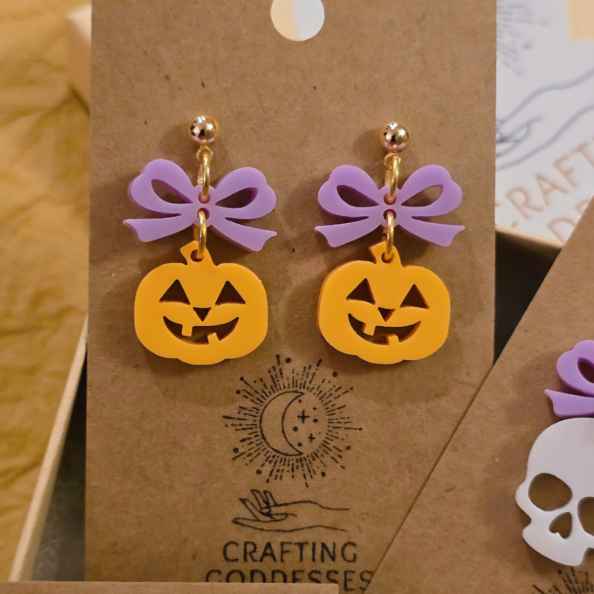 *Acrylic Earrings - *Fall/Halloween 'Autumn Cuties Collection' - Hypoallergenic Posts