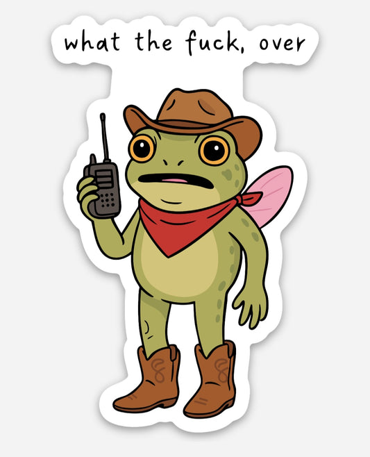 Sticker - Cowboy Frog WTF
