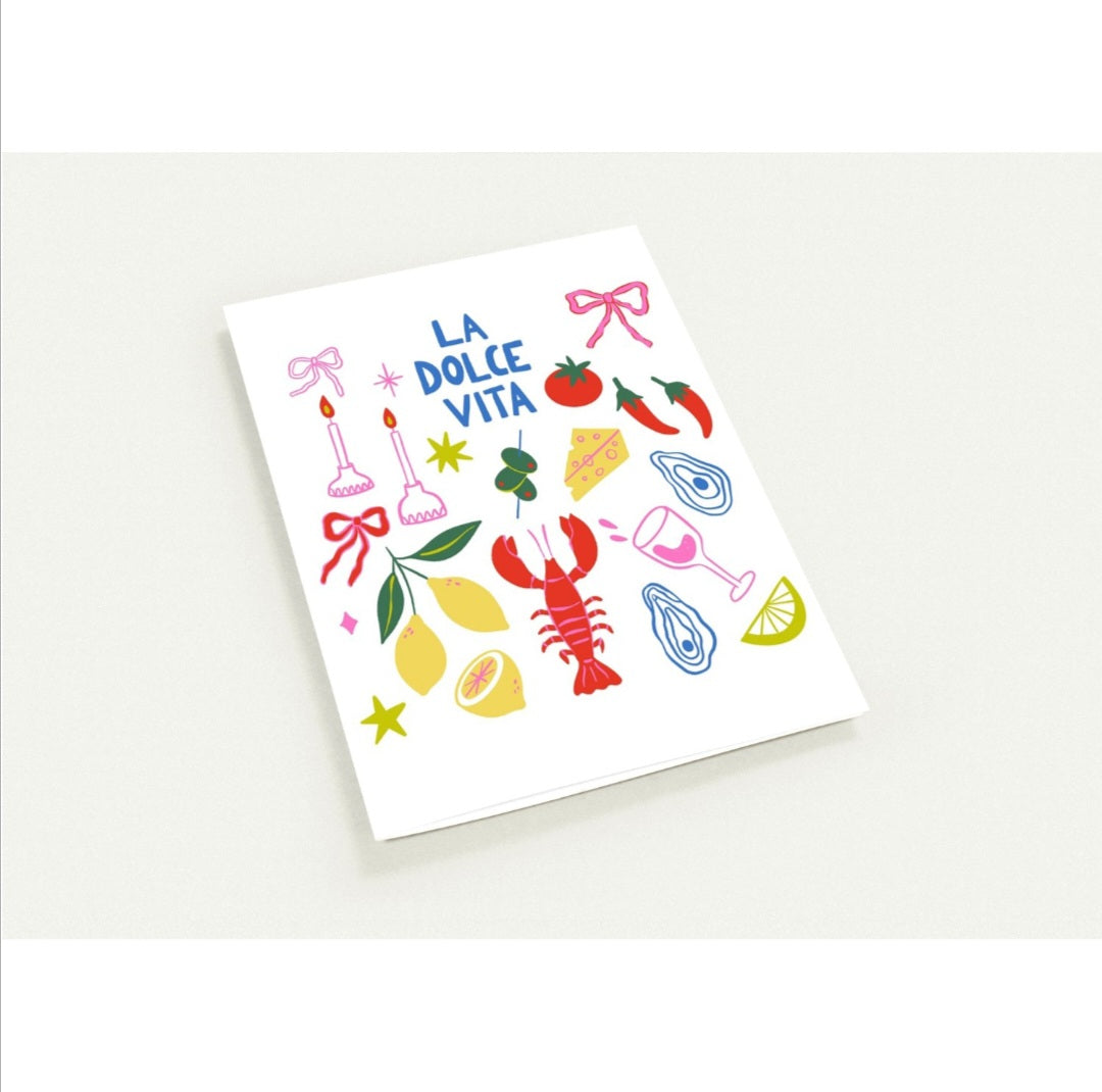 Greeting Card - Friendship La Dolce Vita - Blank Inside