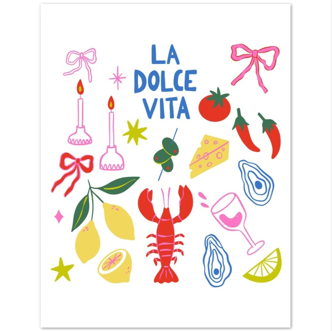 Greeting Card - Friendship La Dolce Vita - Blank Inside
