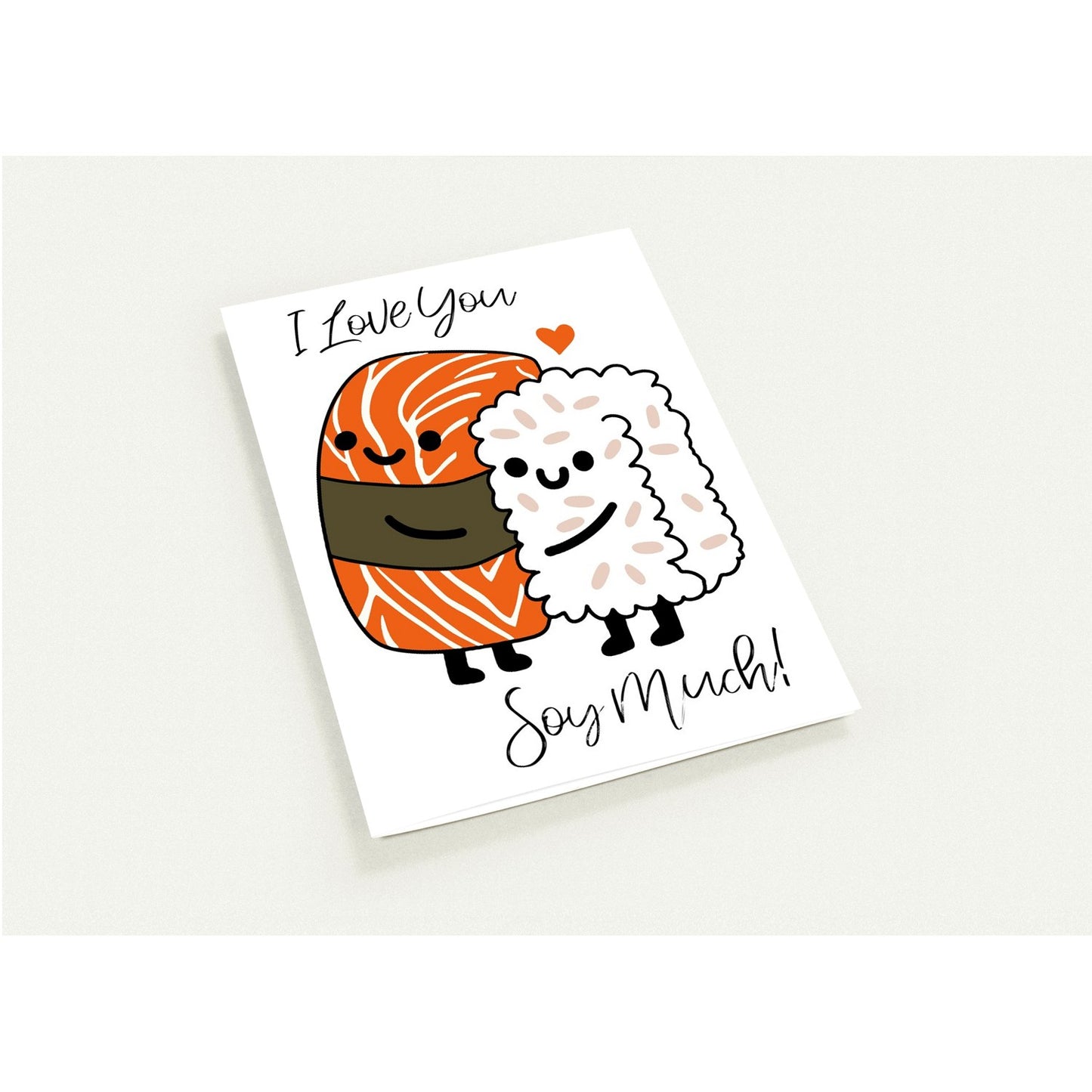 Greeting Card - Love Humor Sushi Lover - Blank Inside