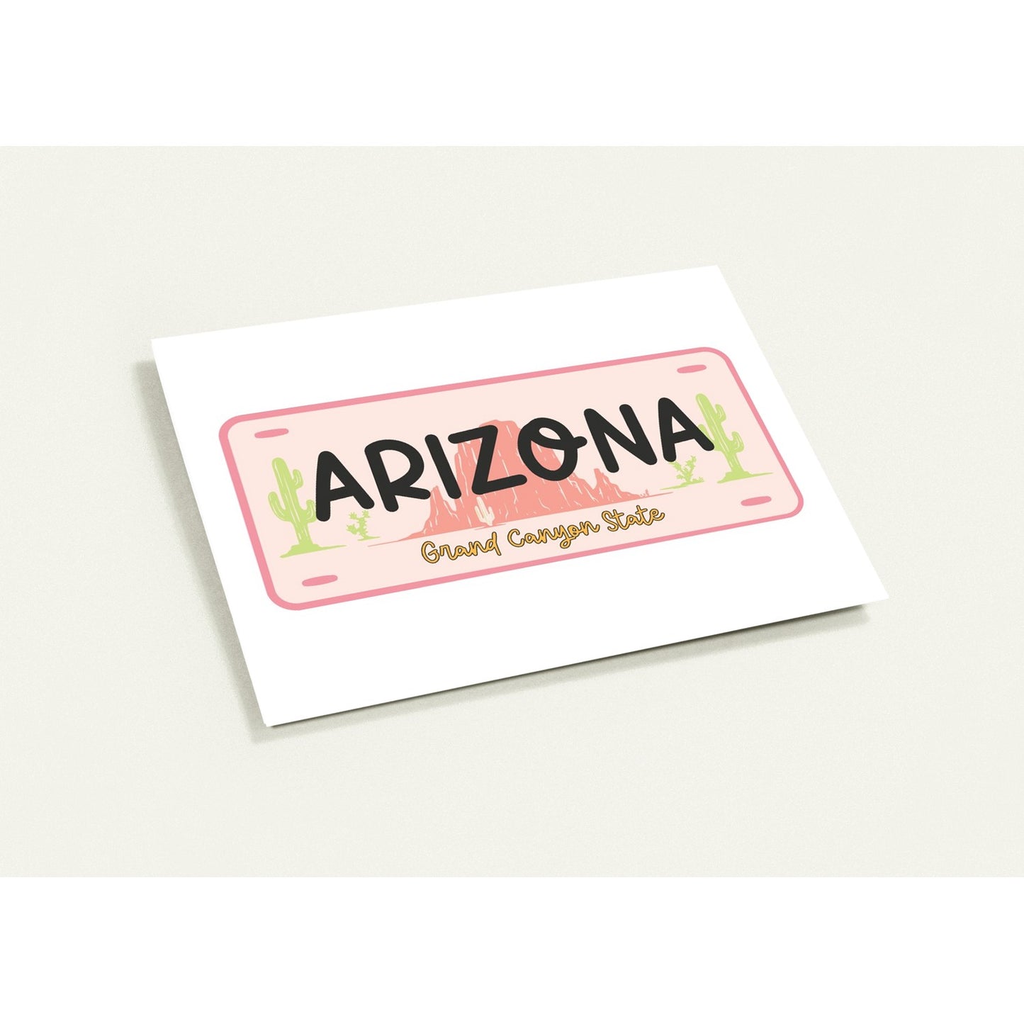 Greeting Card - Arizona Grand Canyon Plate- Blank Inside